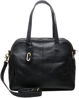 Traveller black weekendtas handbagage Zwart - H 29 x B 37 x D 20 cm