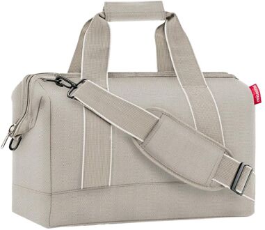 Travelling Allrounder M herringbone sand weekendtas handbagage Zand - H 33.5 x B 40 x D 24 cm