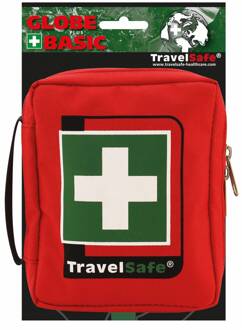 Travelsafe Globe Basic Bag - EHBO tas - rood