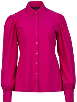 Travelwear blouse met pofmouwen Doris  roze - XS,S,
