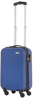 Travelz Horizon Handbagagekoffer - 54cm Handbagage Met Cijferslot - Blauw