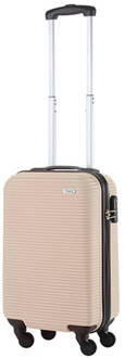 Travelz Horizon Handbagagekoffer - 54cm Handbagage Met Cijferslot - Champagne Champagnekleurig