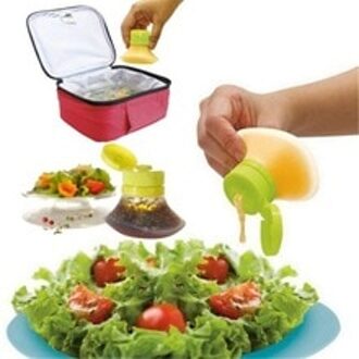 Travle Essentials Tool Mond Squeeze Olie Salade Fles Keuken Koken Gereedschap Outdoor Lekvrij Opslag Pot Salade Kruiderij Fles