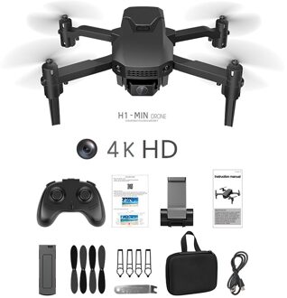 Travor Mini Quadcopter Camera Drone Profissional Obstakel Vermijden Drone Wifi 1080P 4K Vaste Hoogte Draagbare Drone Helikopter zwart