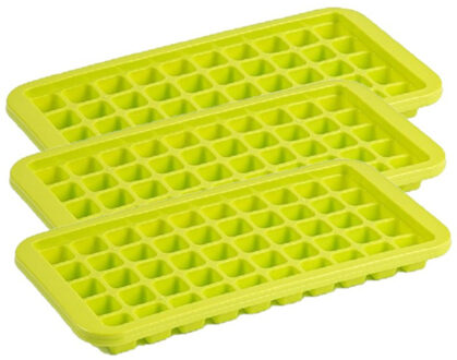 Tray met Cocktail ijsblokjes - 4x stuks - ijsklontjes vormen - 50 vakjes - kunststof