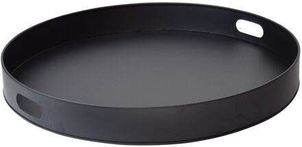 Tray Metalen Dienblad - Zwart - Ø60 cm