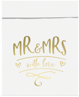 Treat Bags Mr & Mrs with love - uitdeelzakjes