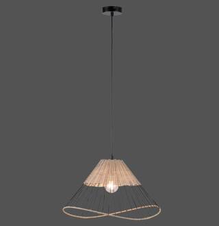 treccia - Hanglamp - 1 lichts - Ø 48 cm - Zwart