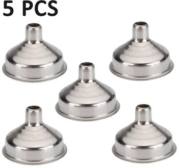 Trechter Staal Keuken Trechter Olie Liquid Mini Trechter Metalen Trechter Met Afneembare Filter Trechter Inblikken Keuken Specialiteit Gereedschap 5 stk