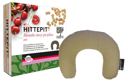 Treets Hittepit Eco kersenpitkussen - U-model - Bruin
