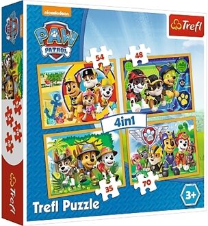Trefl Puzzel Paw Patrol 4 in 1: 35/48/54/70 stukjes
