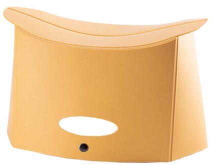 Trein Mazar Vouwkruk Draagbare Plastic Kleuterschool Stoel Outdoor Camping Met Handvat Gat Adult Thuis Kleine Bench geel