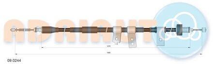 Trekkabel, parkeerrem 090244