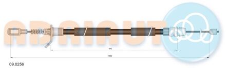 Trekkabel, parkeerrem 090256