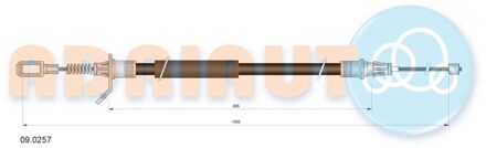 Trekkabel, parkeerrem 090257