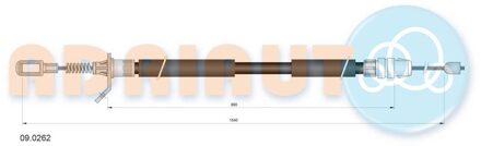 Trekkabel, parkeerrem 090262