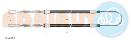 Trekkabel, parkeerrem 1102341