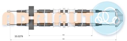 Trekkabel, parkeerrem 330279