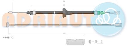 Trekkabel, parkeerrem 4102132