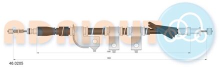 Trekkabel, parkeerrem 460205