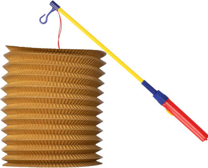 Treklampion - metallic goud- papier - D20cm - decoratie - Sint Maarten Goudkleurig