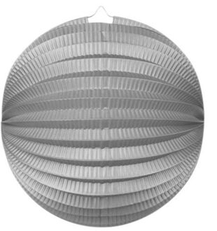 Treklampion - metallic zilver - papier - rond - D23cm - decoratie - Sint Maarten