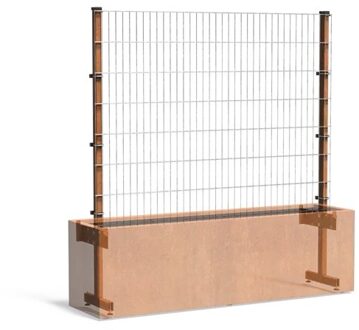 Trellis cortenstaal 200 x h. 200 cm