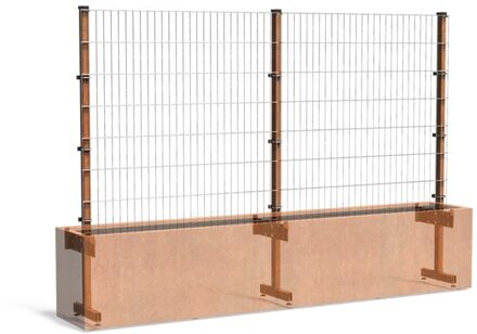 Trellis cortenstaal 300 x h. 200 cm