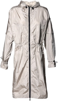 Trench coat in cream nylon Baldinini , Beige , Dames - M,S,Xs