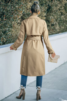 Trenchcoat Met Ceintuur Klassiek Bruin
