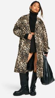 Trenchcoat Met Luipaardprint, Leopard - 38