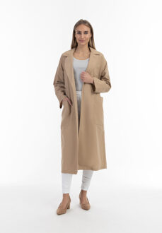Trenchcoat met tailleriem Dames caramel Beige