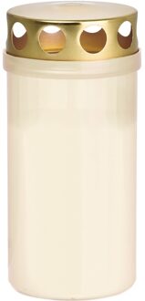 Trend Candles 1x Witte grafkaars/graflicht 6 x 12,6 cm 2 dagen - Stompkaarsen