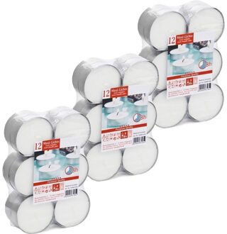 Trend Candles 36x Maxi theelichten wit 8 branduren - Waxinelichtjes