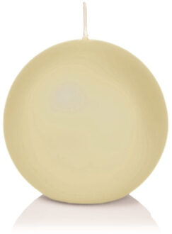 Trend Candles Bolkaars glad - cremewit - 7 cm - 16 branduren - ronde kaarsen
