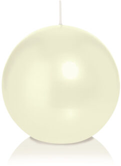 Trend Candles Bolkaars glad - parelmoer - 8 cm - 25 branduren - ronde kaarsen