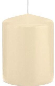 Trend Candles Cilinderkaars/stompkaars - cremewit - 6 x 8 cm - 29 branduren