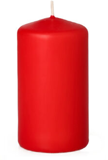 Trend Candles Cilinderkaars/stompkaars - rood - 5 x 10 cm - 23 branduren