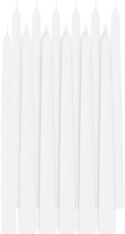 Trend Candles Dinerkaarsen - 18x - wit - 13 branduren - 30 cm