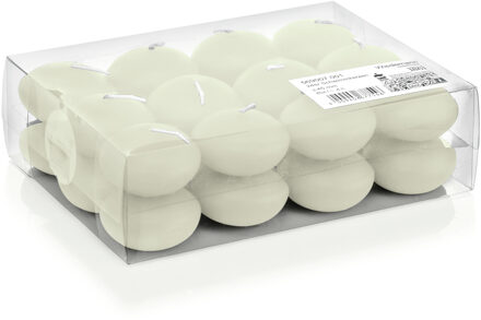 Trend Candles Drijfkaarsen - 24x - ivoorwit - 4,5 cm - 4 branduren