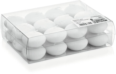 Trend Candles Drijfkaarsen - 24x - wit - 4,5 cm - 4 branduren