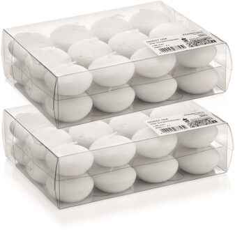 Trend Candles Drijfkaarsen - 48x - wit - 4,5 cm - 4 branduren