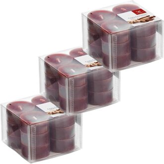 Trend Candles Geurtheelichtjes/waxinelichtjes - 36x - kaneel geur - 4 branduren