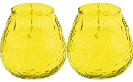 Trend Candles Windlicht - geurkaars - 2x - citronella - 48 branduren