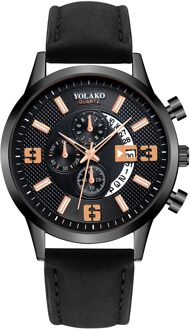 Trend Casual Mannen Quartz Horloge Stijlvolle Dial Horloges Klok Temperament Mannen Lederen Horloges Relogio Masculino