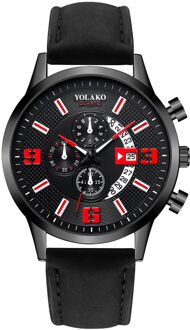 Trend Casual Mannen Quartz Horloge Stijlvolle Dial Horloges Klok Temperament Mannen Lederen Horloges Relogio Masculino