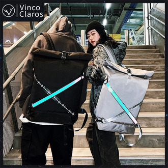 Trend Colorful Reflective Backpacks Unisex Quality Oxford Cloth Men's Backpack Fashion Simple Travel Backpack Youth Couple Bags