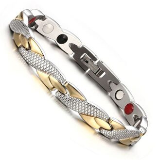 Trend Unisex Magneet Armbanden Goud Zilver Kleur Magnetiet Magnetische Armband Persoonlijkheid Sieraden