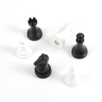 Trendform magneten Chess set van 6 Zwart-Wit
