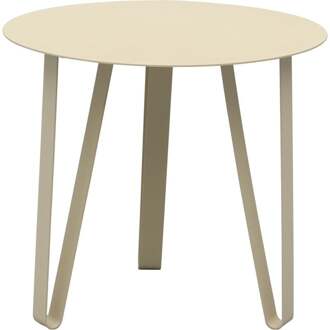 Trendhopper Bijzettafel Marma Vanille - - Breedte: 50.00 cm